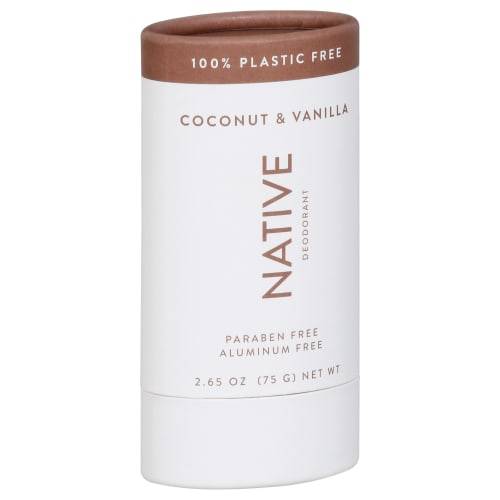 Native Plastic Free Coconut and Vanilla Deodorant - 2.65oz