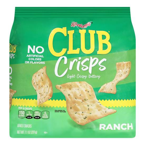 Club Crisps Ranch Baked Snacks