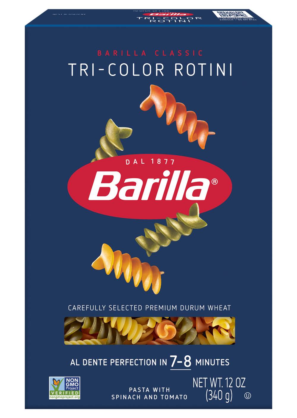 Barilla Tri-Color Rotini Pasta (12 oz)