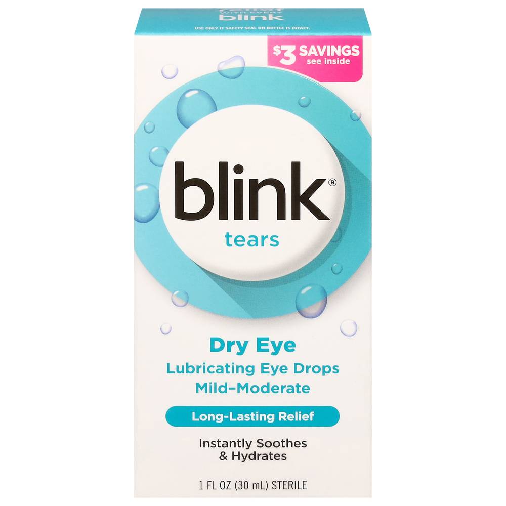 Blink Tears Dry Eye Mild-Moderate Lubricating Eye Drops (1 fl oz)