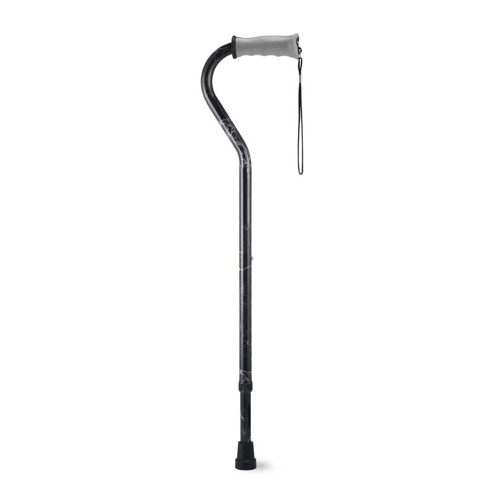 Cvs Health Gel Grip Offset Cane, Black Marble