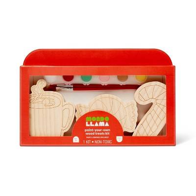 Christmas Craft Paint-Your-Own Wood Treats Kit - Mondo Llama™