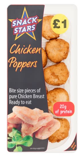 Snack Stars Chicken Poppers (100g)