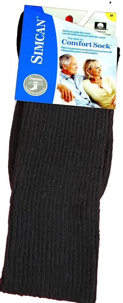 Simcan Comfort Mid Calf Socks Medium Black