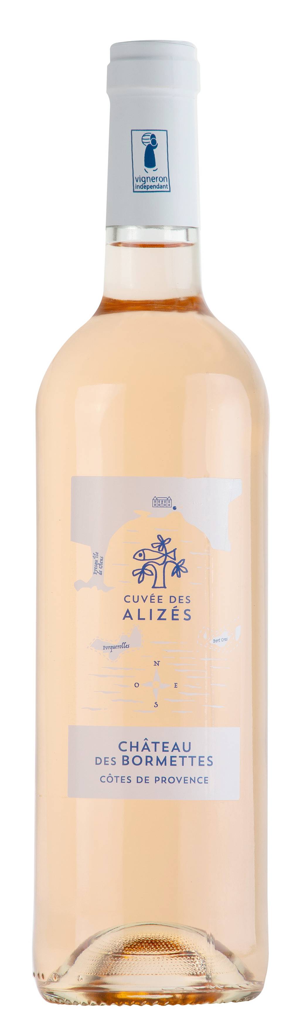 Château des Bormettes - Cuvée alizes côtes de Provence vin rosé (750 ml)