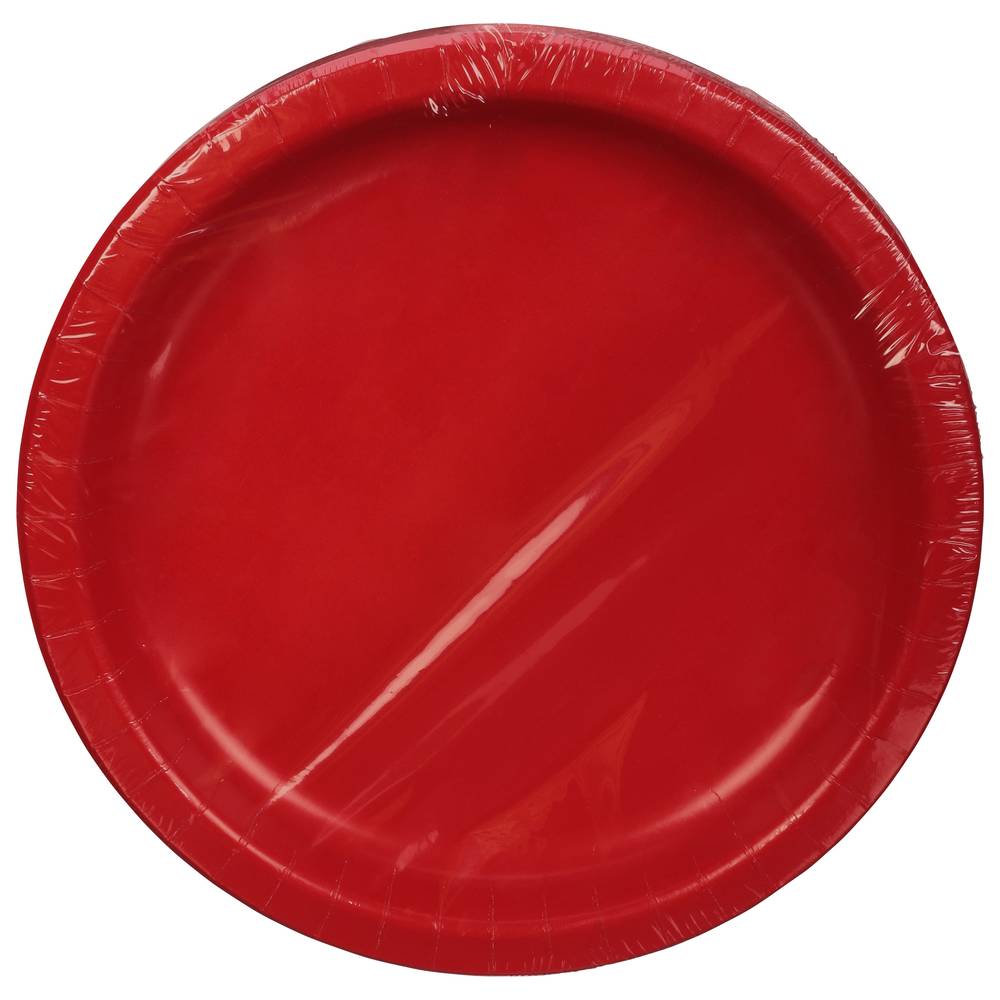 First Street Classic Paper Plate, Red (24 ct)