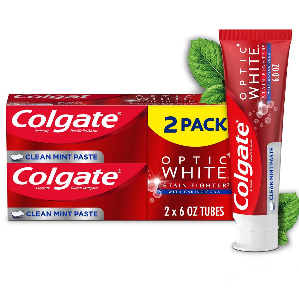 Colgate Optic White Clean Toothpaste (mint)