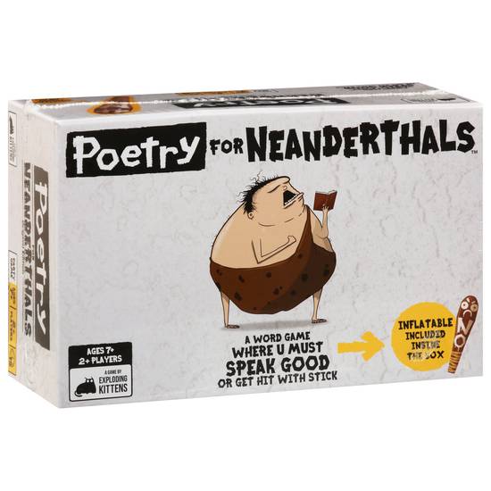 Exploding Kittens Poetry For Neanderthals Word Game