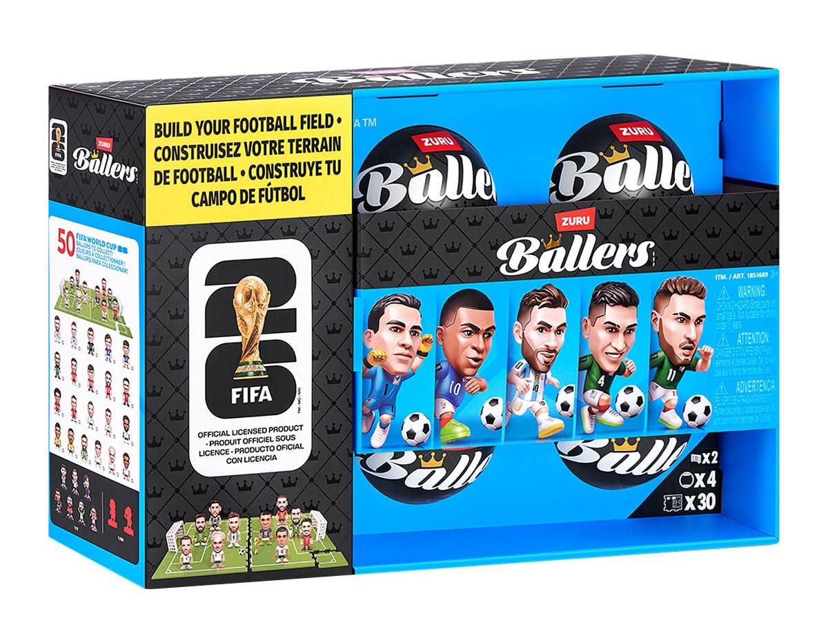 Figurines Fifa Ballers, Paquet De 4, Série1 / Fifa Ballers Figures 4-Pack, Series 1