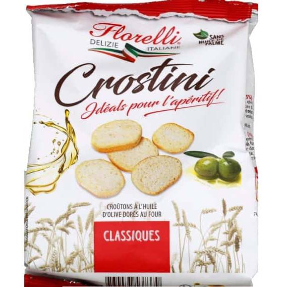 Florelli - Crostini croûtons classiques à l'huile d'olive (100g)