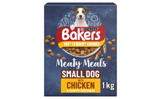 BAKERS Meaty Meals Small Dog Chicken Dry Dog Food 1kg