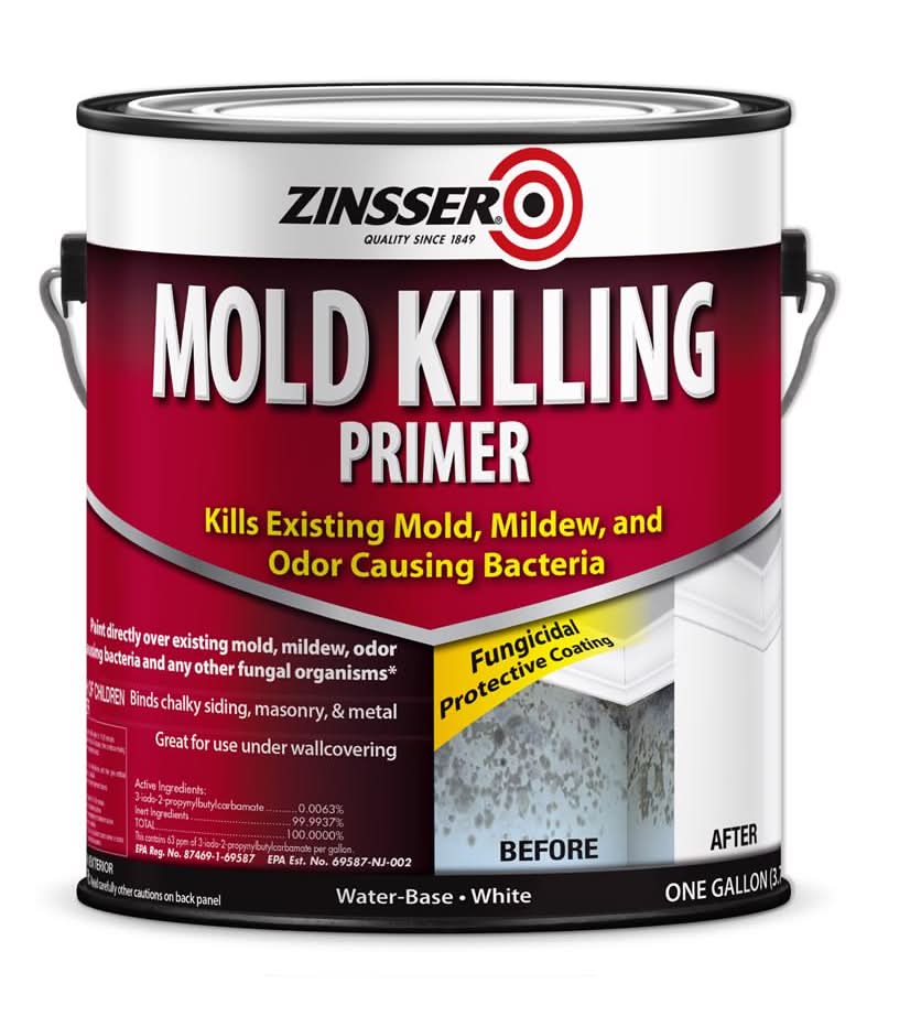 Zinsser White Water-Based Acrylic Mold Killing Primer 1 Gal