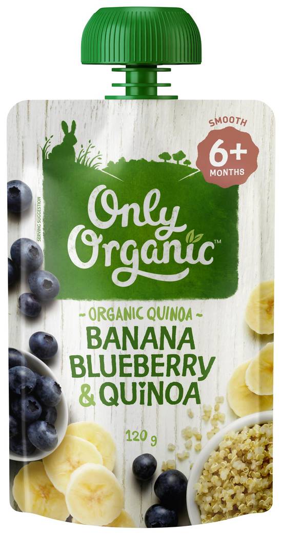 Only Organic Banana Blueberry & Quinoa 120g