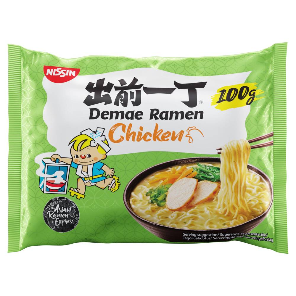 Nissin Demae Ramen Chicken Flavour Japanese Noodlesoup 100g