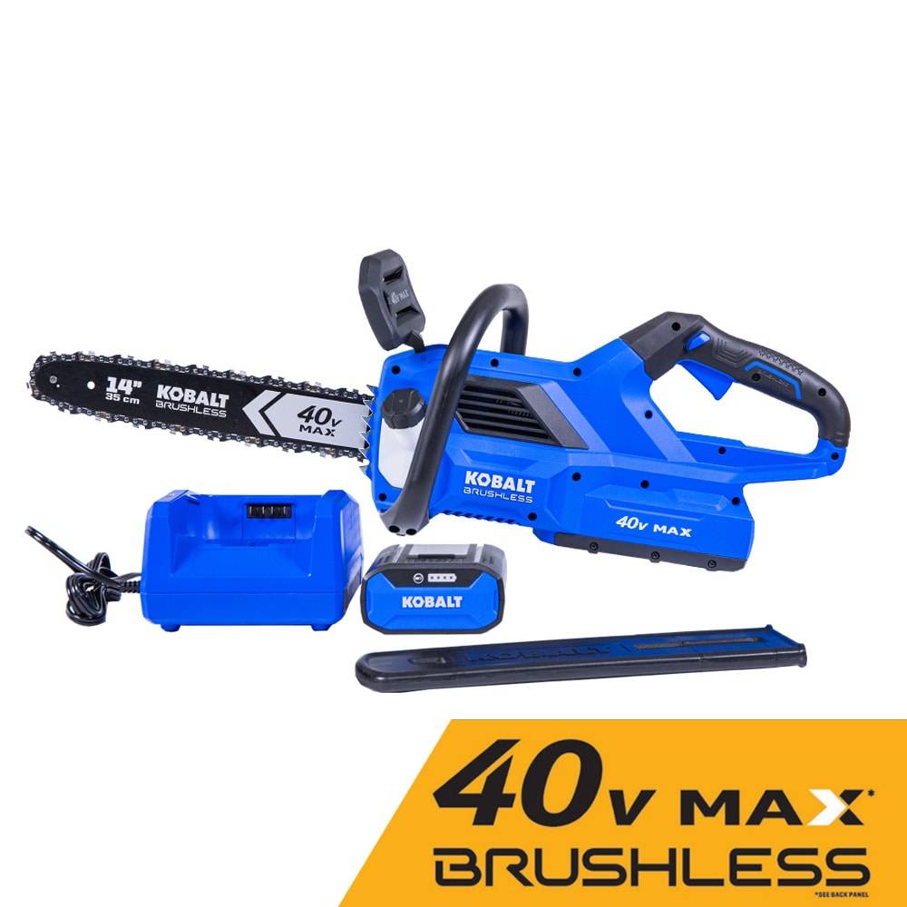 Kobalt Gen4 40-volt 14-in Battery 4 Ah Chainsaw (Battery and Charger Included) | KCS 1040A-03