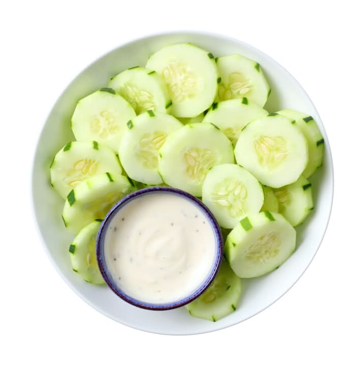 Fresh Cut Cucumbers Bowl With Ranch Dressing (15 oz)