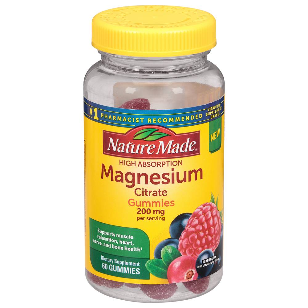 Nature Made Magnesium Citrate 200 mg Supplement (60 ct)