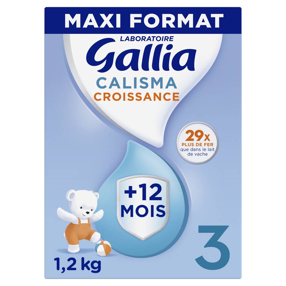 Laboratoire Gallia - Aliment lacté en poudre calisma croissance 3 dès 12 mois