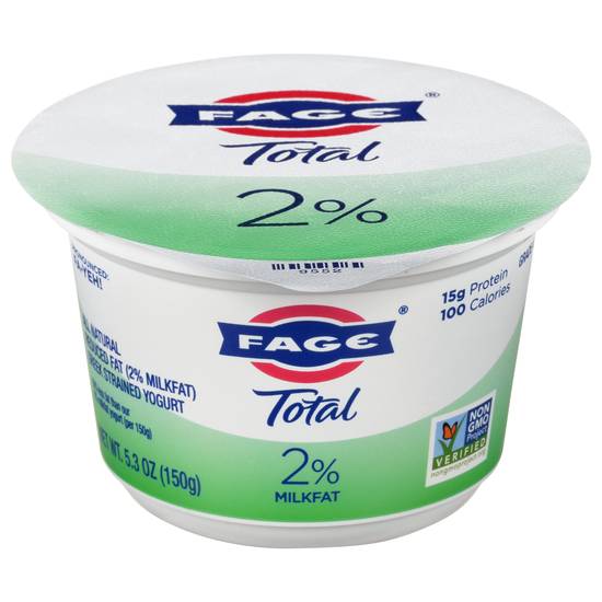 Fage Total 2% Milk Fat Greek Strained Reduced Fat Yogurt