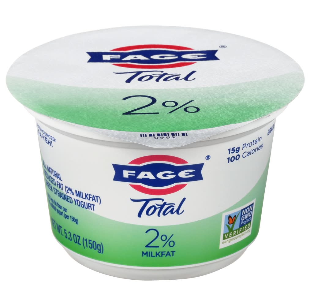 FAGE Total 2% Milk Fat Greek Strained Reduced Fat Yogurt (5.3 oz)