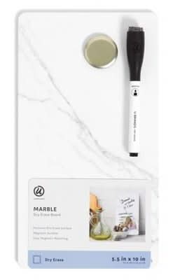 Les Produits U Magnetic Dry Erase Board Frameless, 5.5"x10"