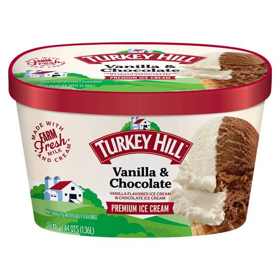 Turkey Hill Premium Ice Cream (vanilla & chocolate)