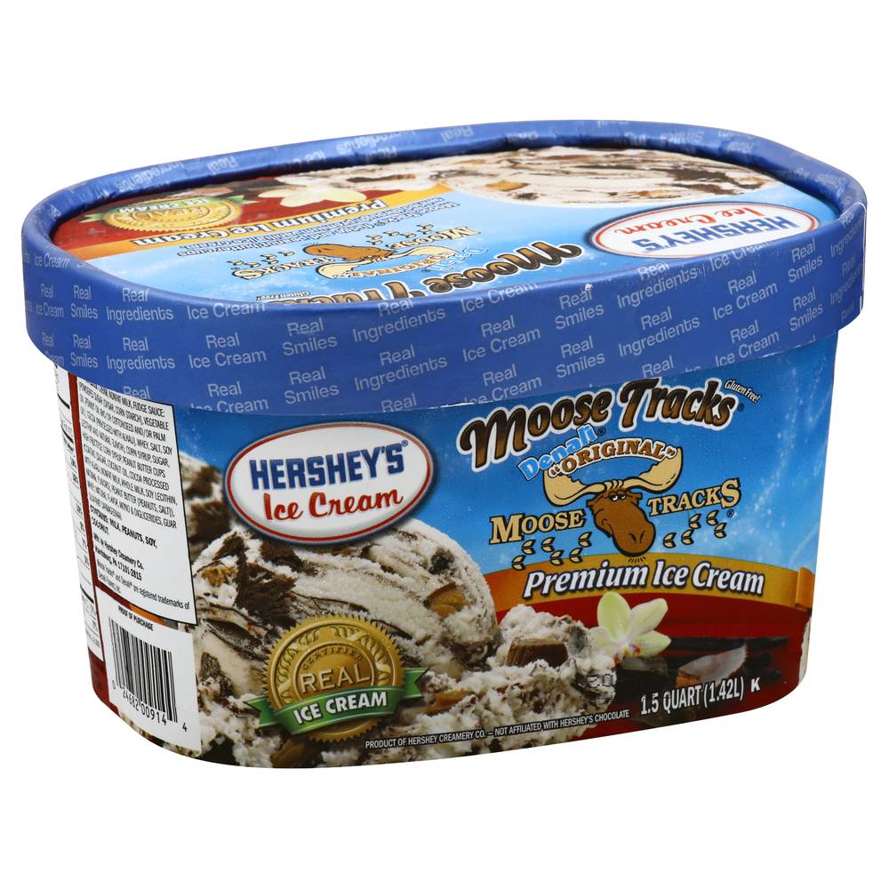 Hershey's Ice Cream Original Moose Tracks Premium Ice Cream