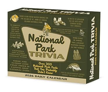 2026 Willow Creek National Park Trivia 6.125 x 5.25 Day-to-Day Calendar, Reversible (54314X)