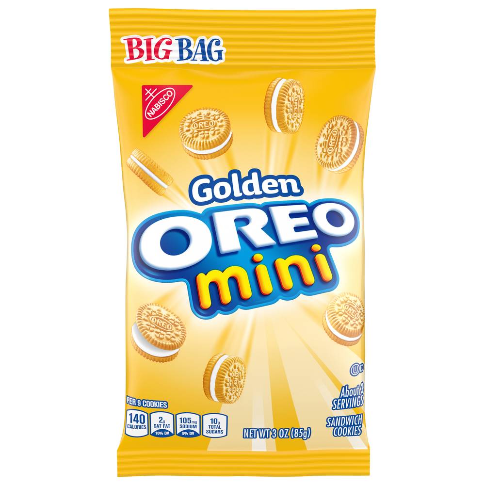 Oreo Mini Golden Sandwich Cookies (3 oz)