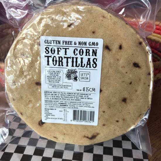 Package of 20 Corn Tortillas (15cm taco-size)