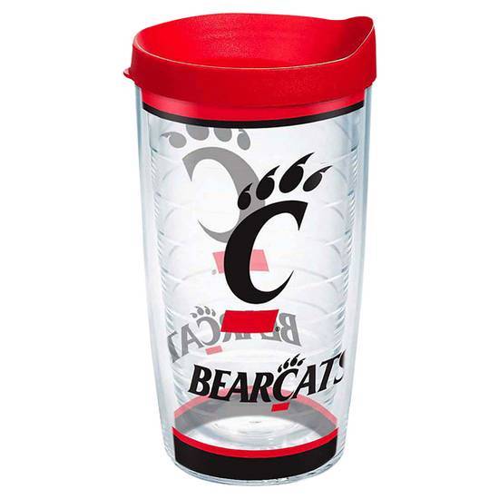 Tervis Cincinnati Bearcats Colossal Clear 16 oz Tumbler With Wrap and ...