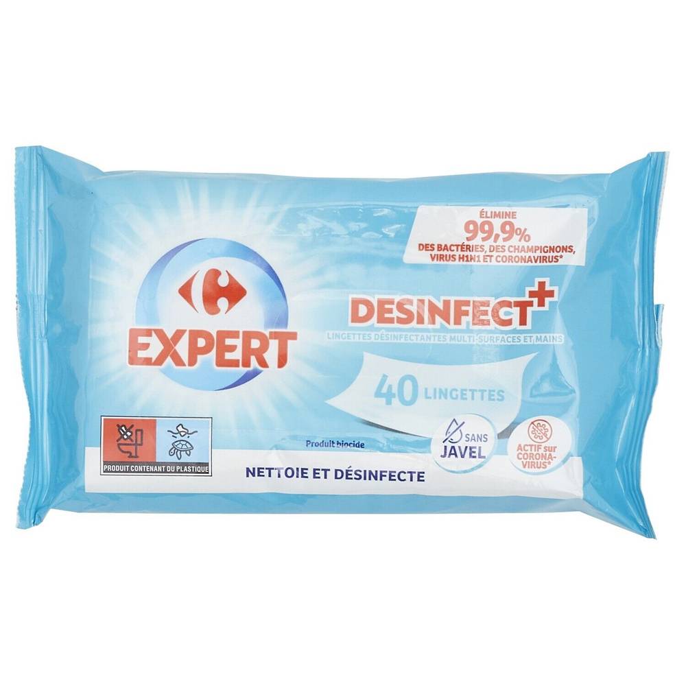 Carrefour Expert - Lingettes désinfectantes