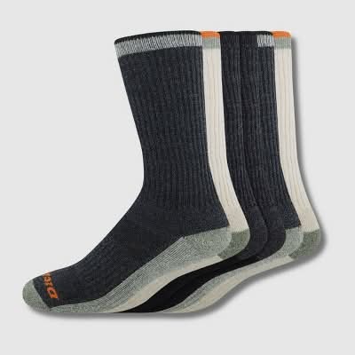 Dickies Outdoor Navigator Crew Socks, Men, 6-12, Charcoal Gray
