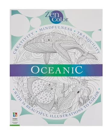 Zen Color Adult Coloring Book Oceanic