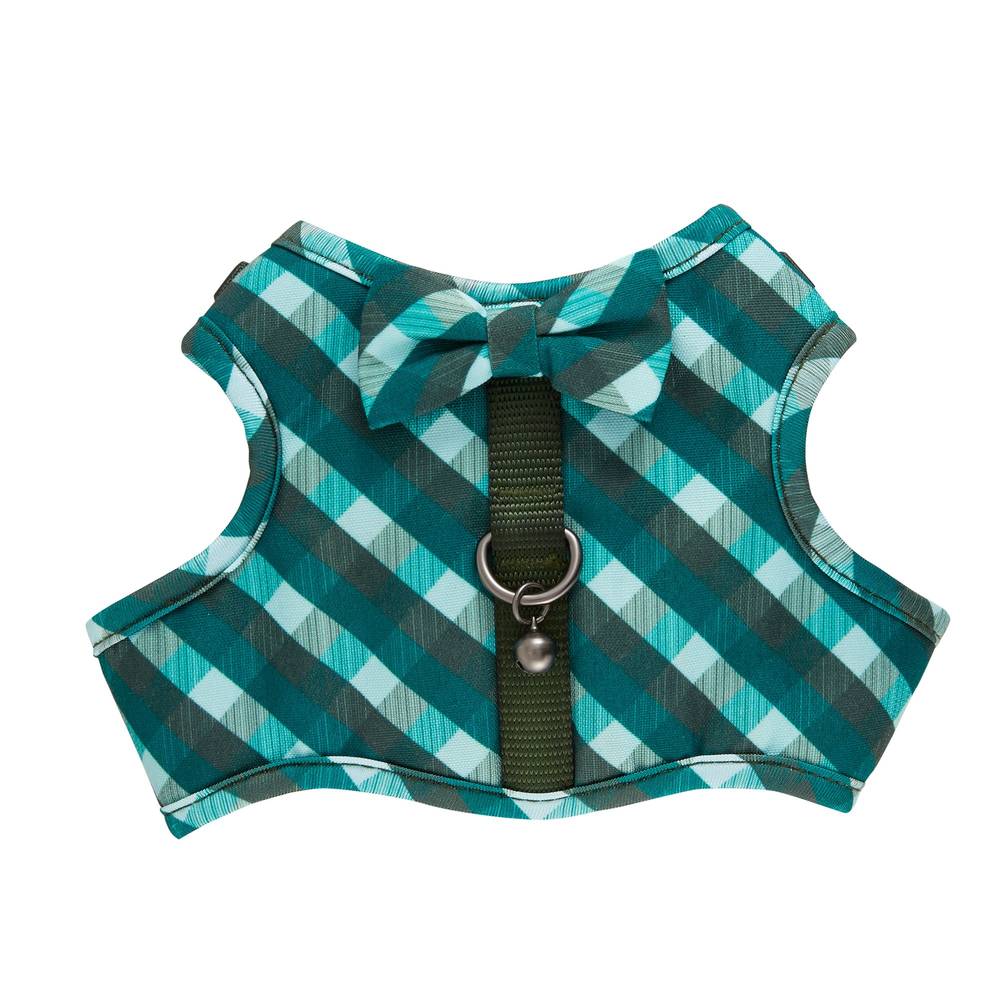 Whisker City® Green Plaid Cat Leash & Harness Combo (Color: Green, Size: Cat (Adult))