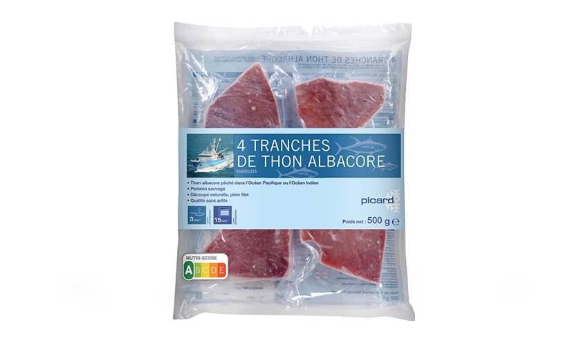 4 tranches de thon albacore, qualité sans arête