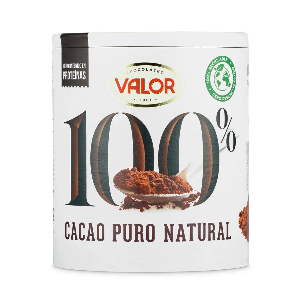 Cacao Puro 100% Natural Valor Bote 250 G