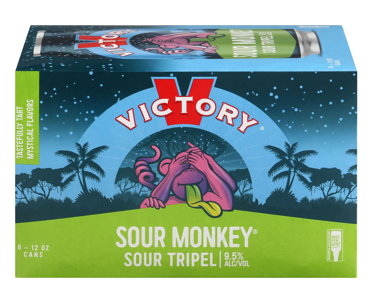 Victory Brewing Company Sour Monkey Tripel Beer (6 x 12 fl oz)