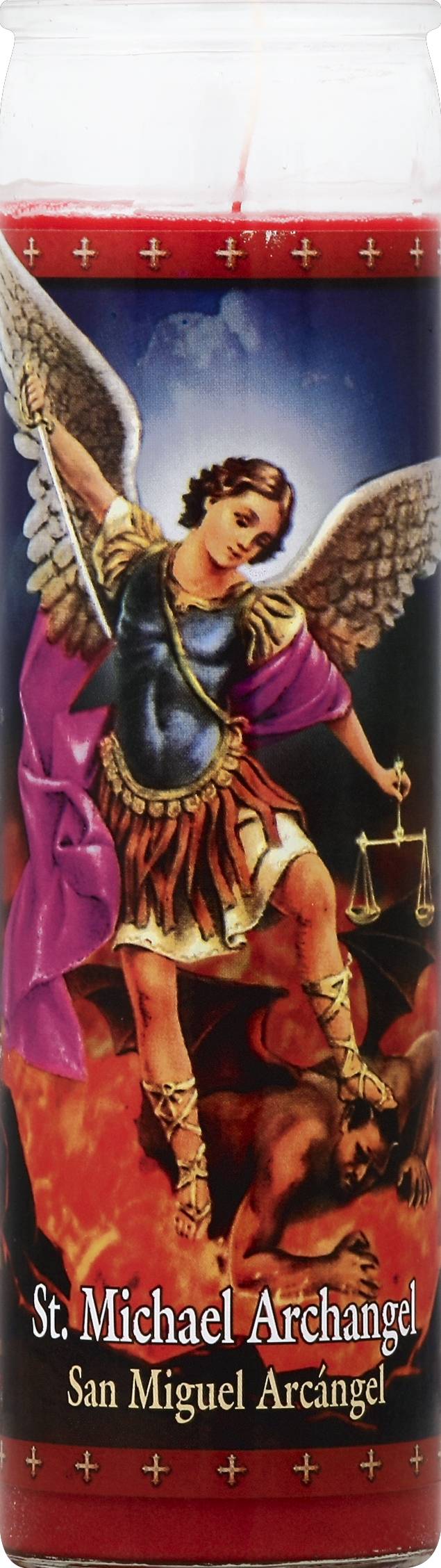 St. Jude Candle 8 In St Michael Archangel Candle (8.1 oz)