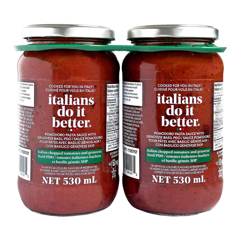 Italians Do It Better - Sauce Pomdoro, 2 X 530 Ml