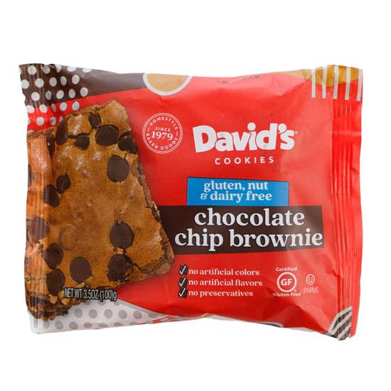 David's Chocolate Chip Brownie 3.5oz