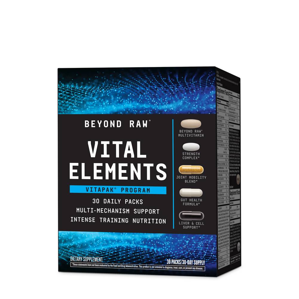 Beyond Raw Vital Elements Vitapak Program Multi Mechanism Supplements