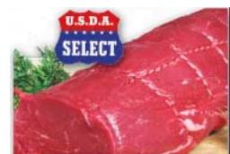 Beef Tenderloin PSMO for Filet Mignon, 5-Up, USDA Select (Case of 1)