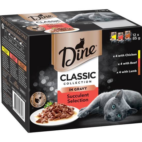 Dine Classic Collection Pouch Cat Food Succulent Selection in Jelly 12x85g 12 pack