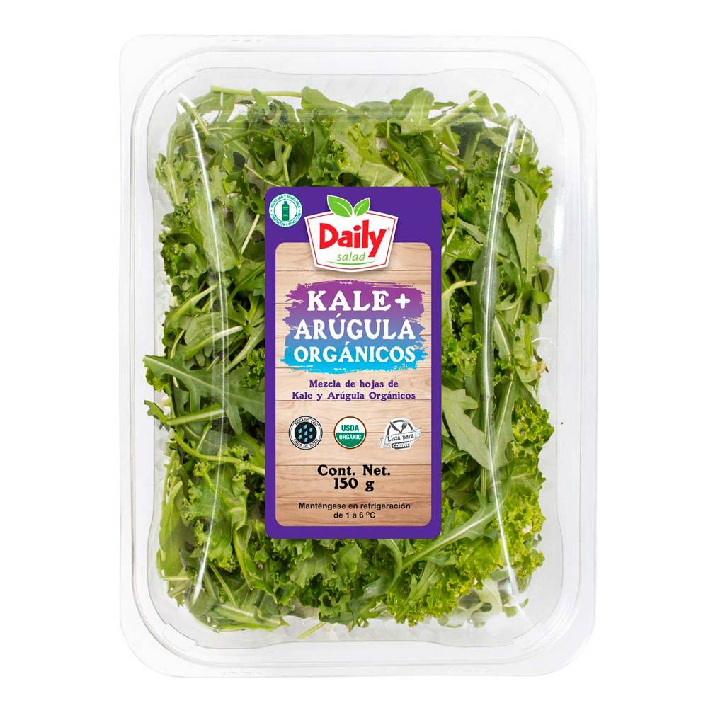 Daily Salad · Kale + arúgula orgánicos (150 g)