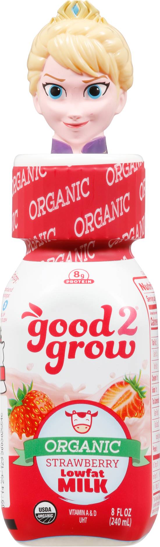 Good2grow Organic Lowfat Milk (8 fl oz) (strawberry)