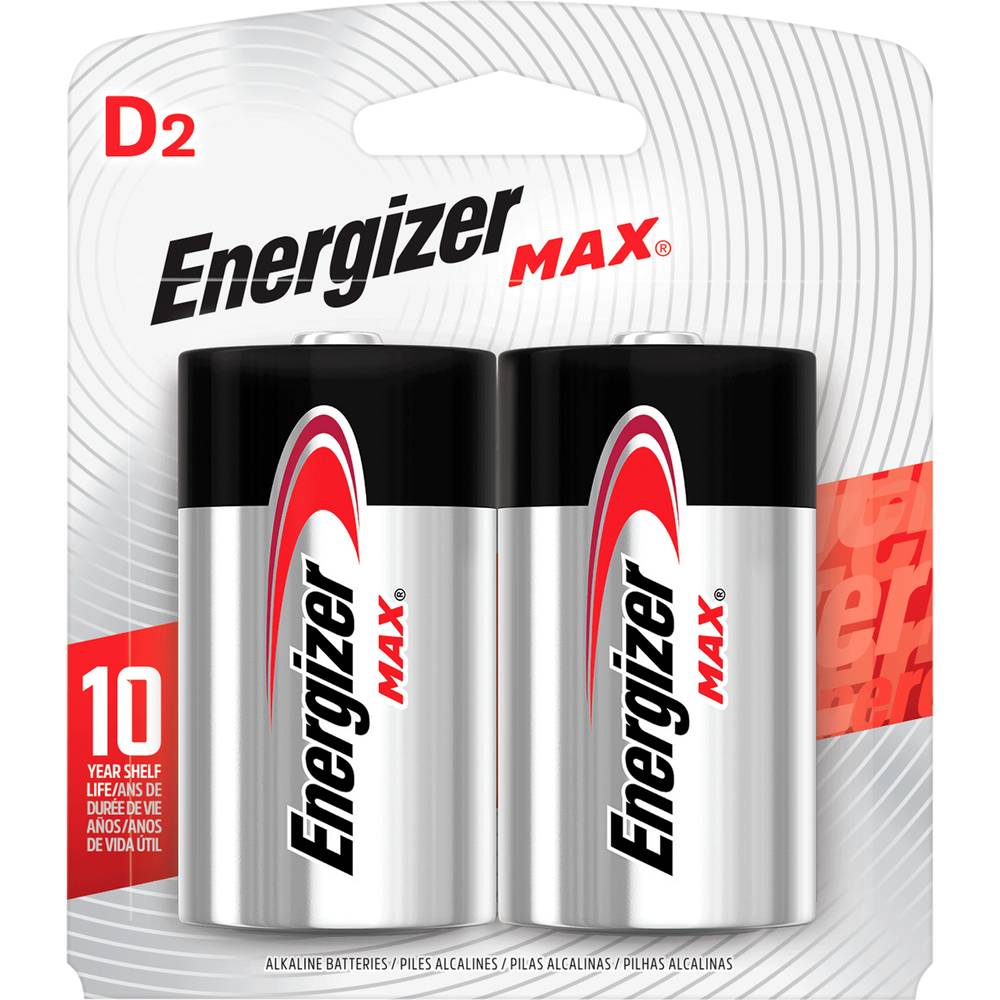 Energizer · Pilas alcalinas d (2 un)