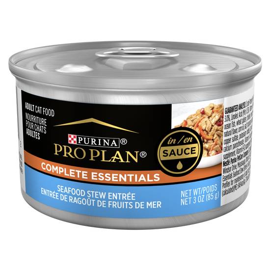 Purina Pro Plan Complete Essentials Seafood Stew Entree in Sauce Cat Food