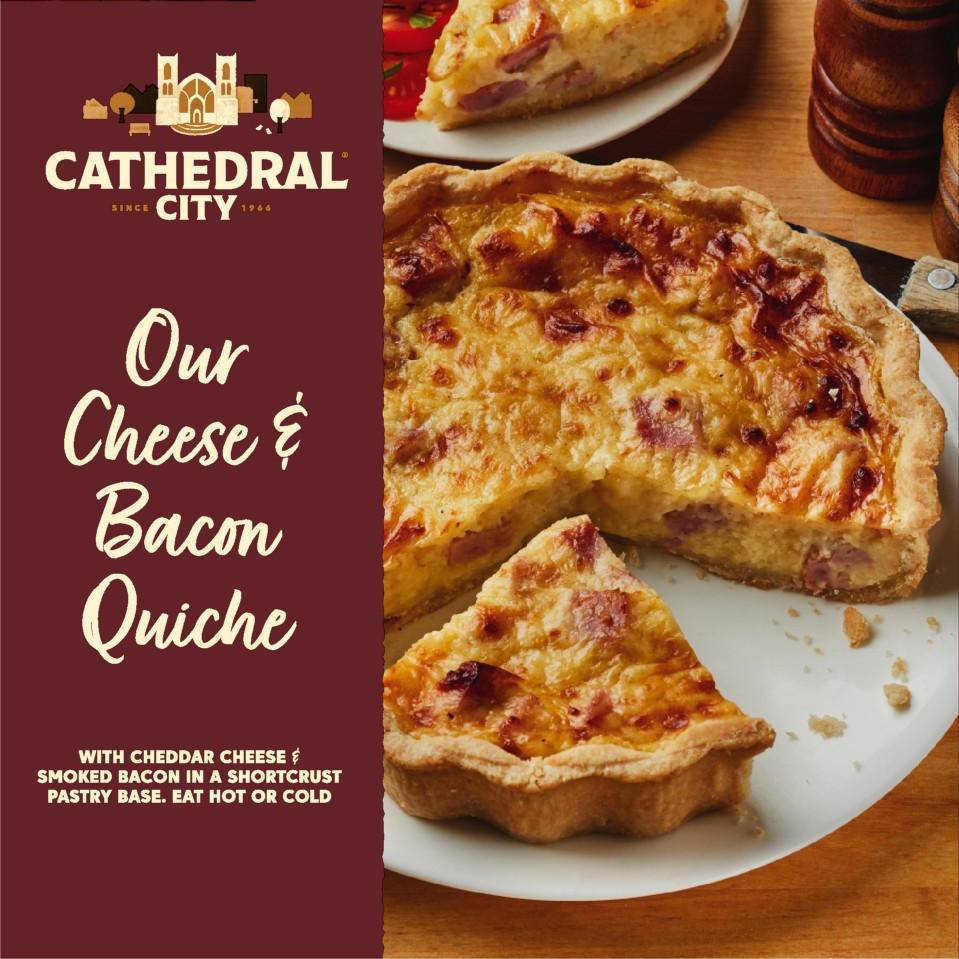 Cathedral City Cheese and Bacon Quiche