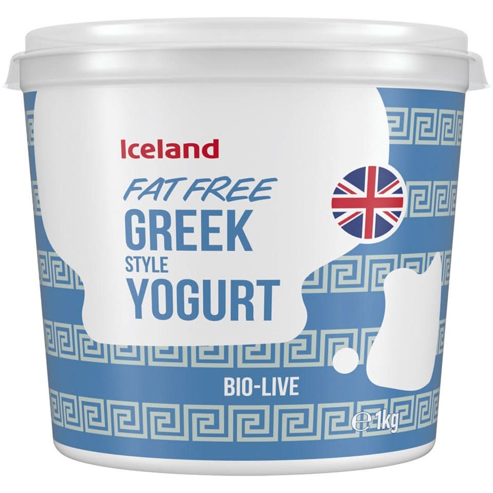 Iceland Greek Style, Fat Free Yogurt (1kg)